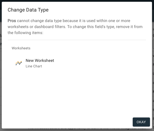 cant change data type