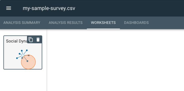 select template in worksheet